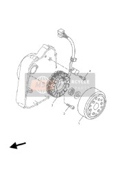 1C0H14502000, Rotor Complet, Yamaha, 4